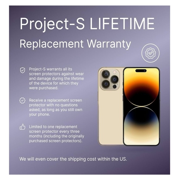 Glass screen protector for iPhone 12 Pro Max - Picture 2 of 3